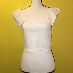 Zara ruffled crop top!